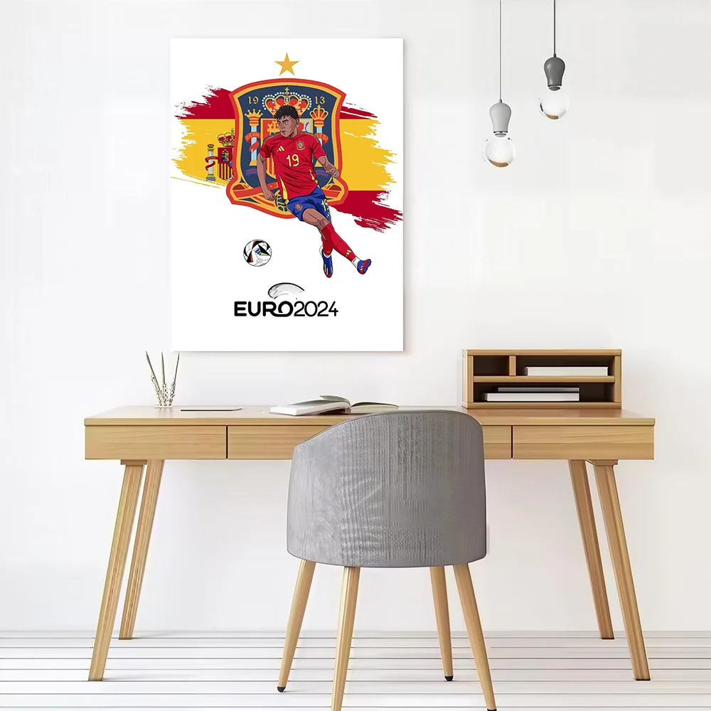Lamine Yamal Printed Canvas Poster Custom Pictures Wall Art Canvas Painting for Room Decorations Walls Decoration Gaming Home