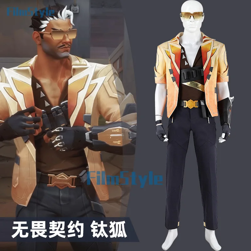 VALORANT Tejo Cosplay Costume Uniform Halloween Carnival Party Christmas Play Role Clothes Clothing for Men FilmStyle
