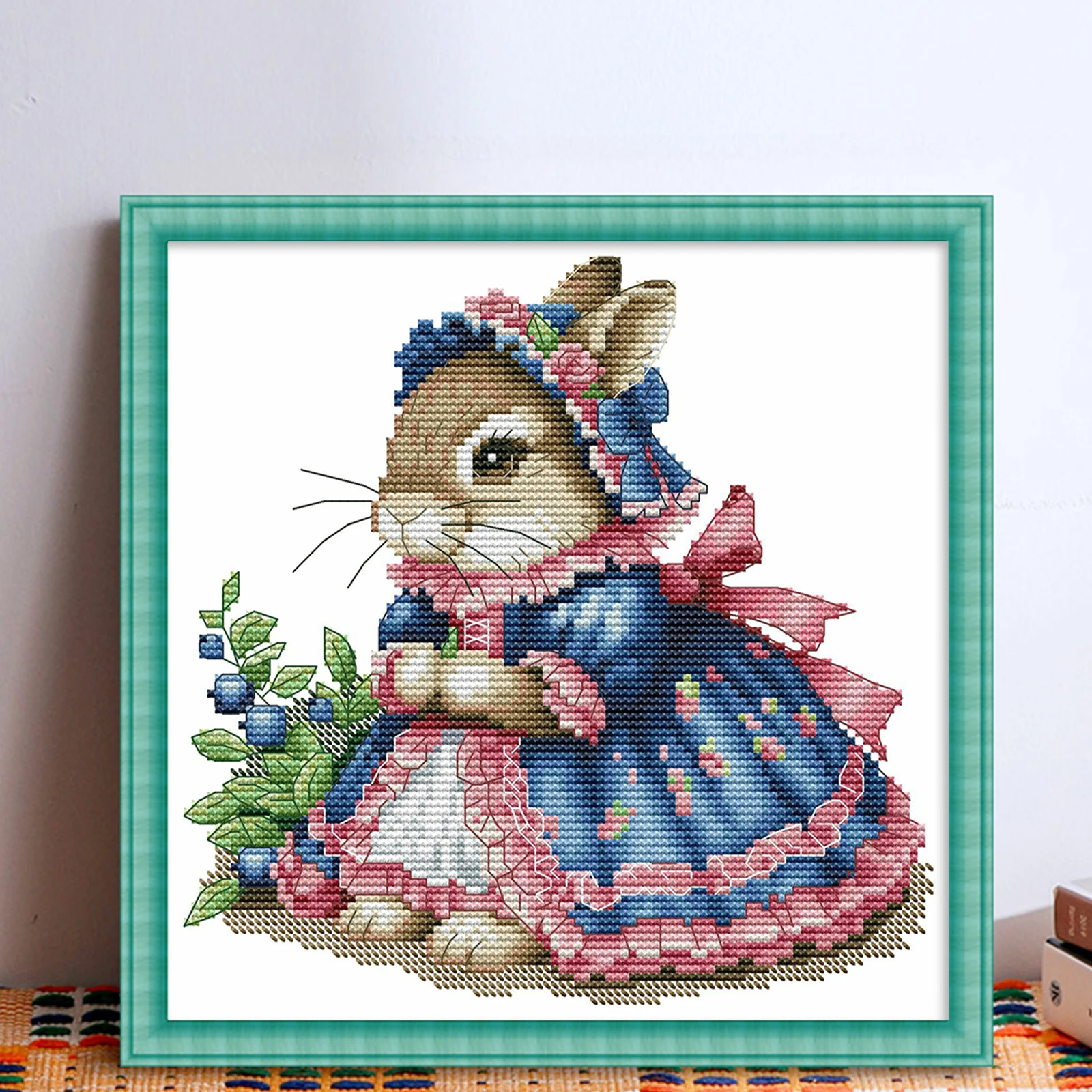 Animal Partial 14CT 2 Strands - Cross Stitch Stamped Kits Beginners ulasan dan harga