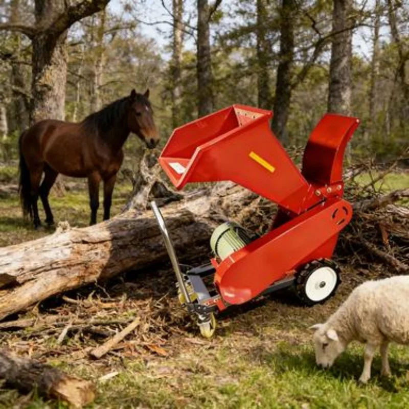 High Productivity New Diesel-powered Mobile Garden Branch Shredder Crusher