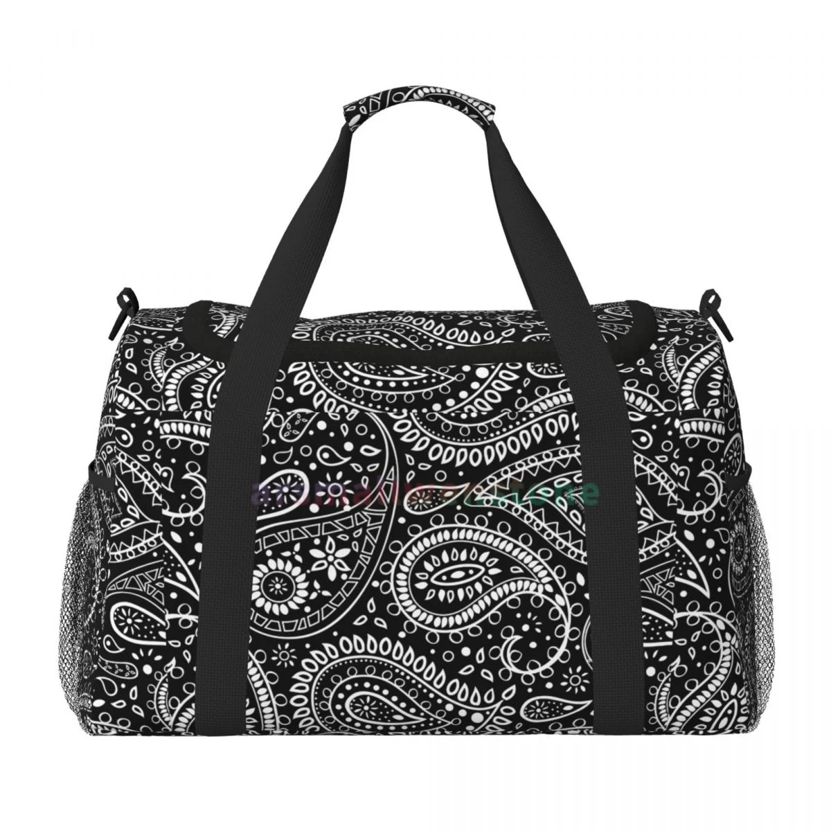 Paisley Travel Duffel Bags Personalized Weekender Bag with Shoulder Strap Sport Gym Yoga Luggage Bag