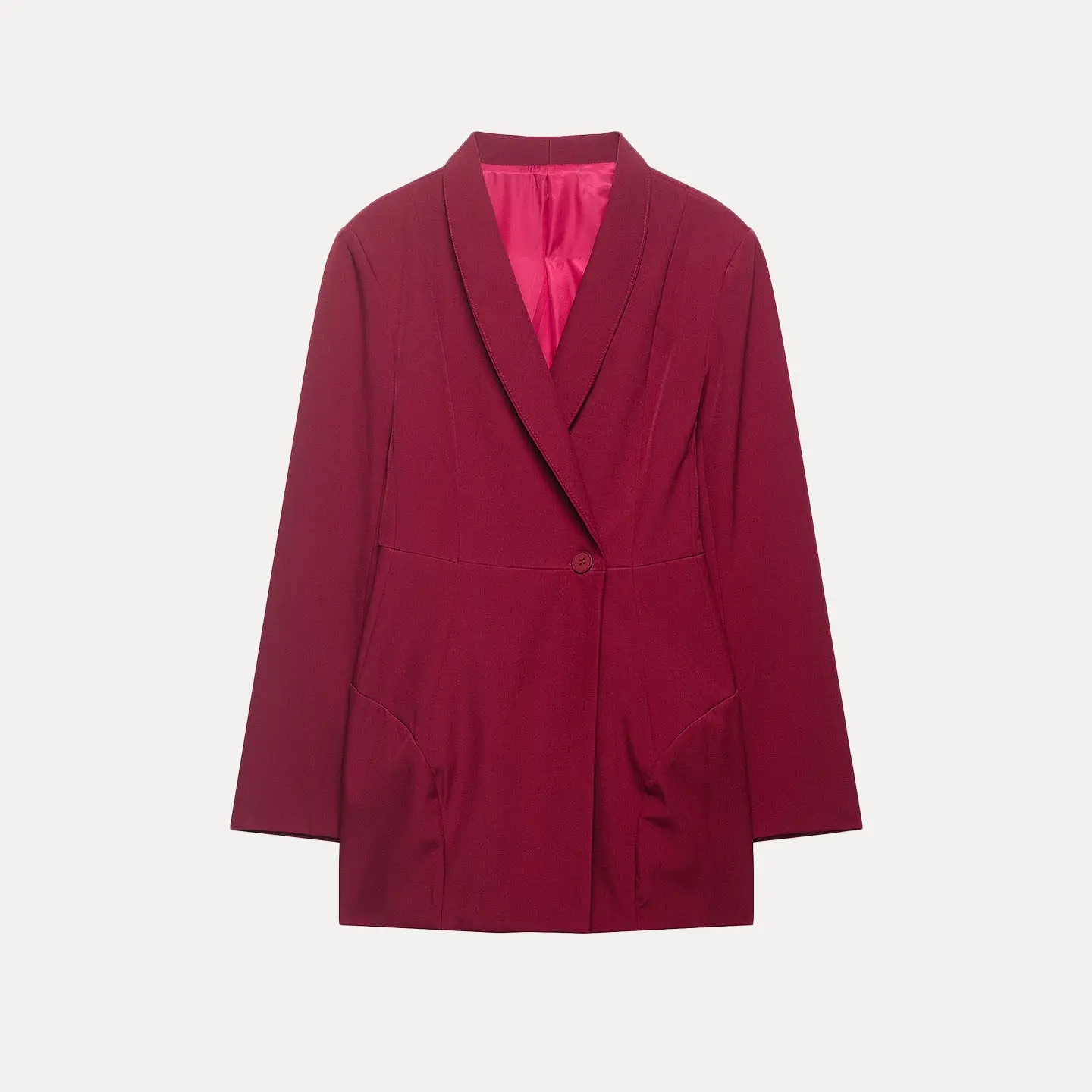 

Women's Faionable Loose Suit Jaet 2026 Spring Season Versatile Daily Commute Casual Outerwear Long Sve Single Button