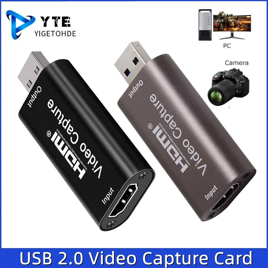 New USB 2.0 Video Capture Card USB 2.0 HDMI Game Grabber Box For PS4 DVD Camera PC Recording Placa De Video Live Streaming