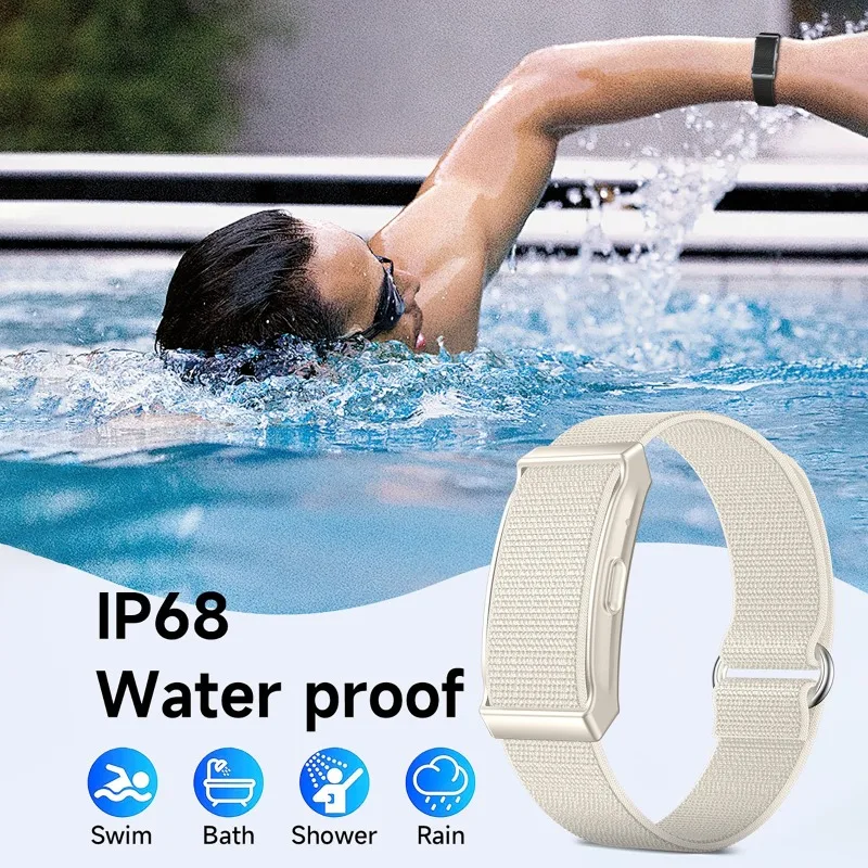 Gelang Pintar Tanpa Layar dengan Peringatan Getaran untuk Panggilan & Notifikasi Pemantauan Kesehatan Denyut Jantung Oksigen Darah Untuk Pria Wanita