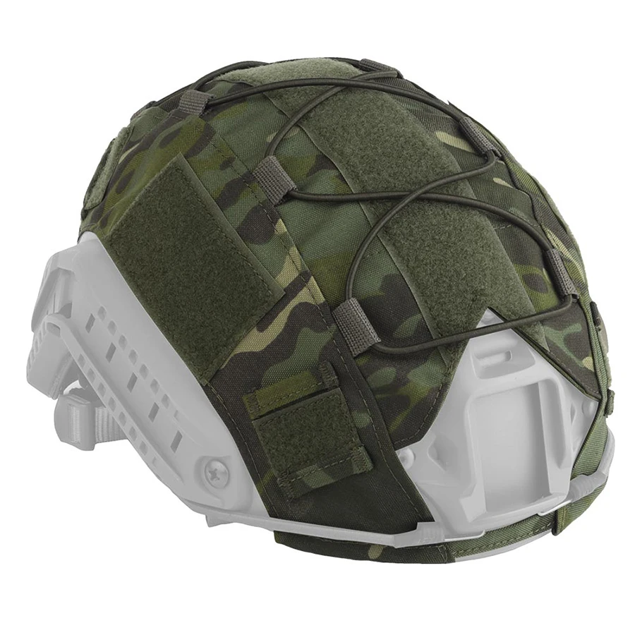 Tactical Helmet Cover for MH PJ BJ OPS-Core Fast Helmet Paintball Airsoft Helmet Cover Multicam With Elastic Cord