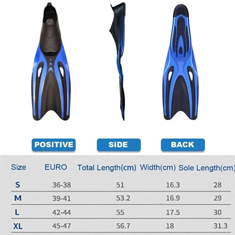 Aletas de goma antideslizantes para adultos, TPR, flexibles, profesionales, cómodos, para natación, buceo, esnórquel, deportes acuáticos, zapatos de