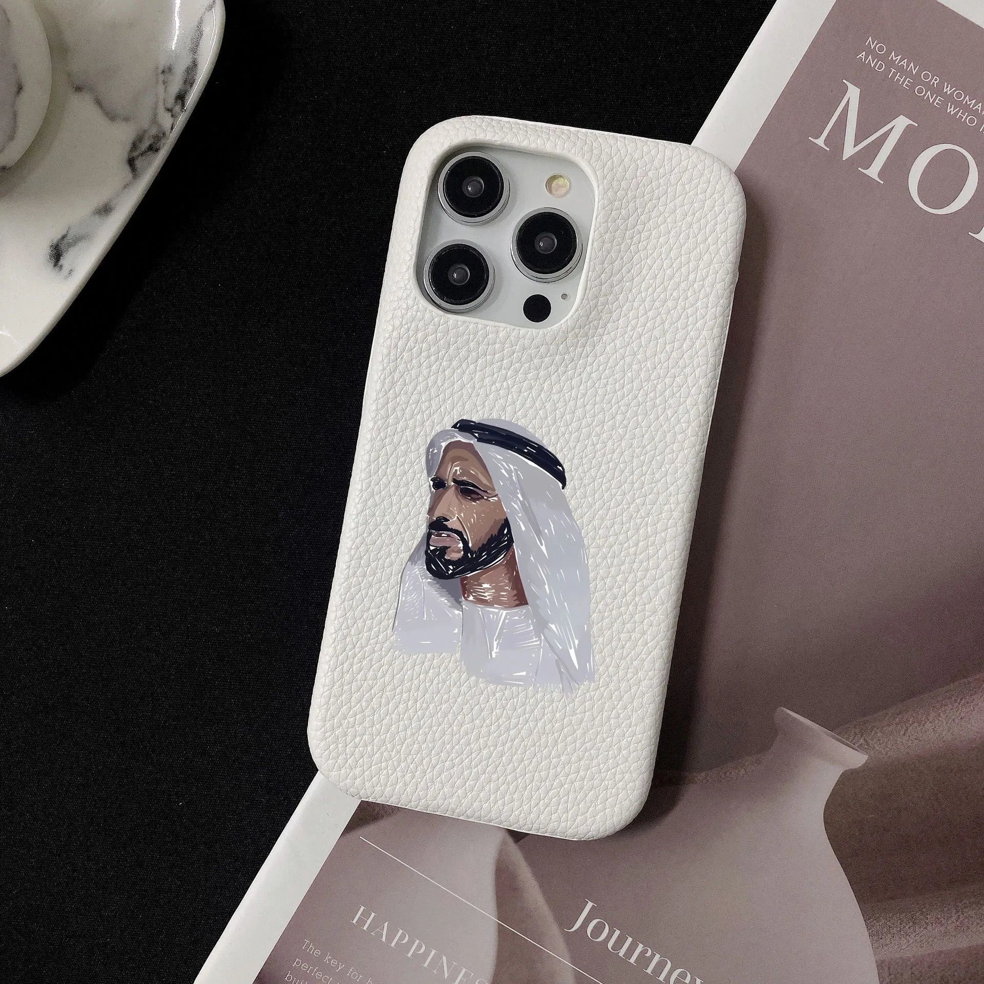 Personalised inevitable Initial kafr letters name Leather Case for iphone 11 12 14 13 15 Pro Max 16 14Plus Luxury Hard Covers