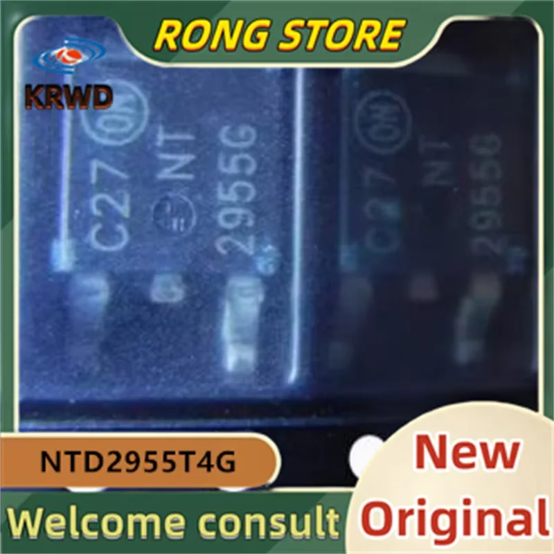 (5PCS) NT2955G  New and Original Chip IC NTD2955T4G 2955G TO-252 MOS FET P-channel 12A 60V