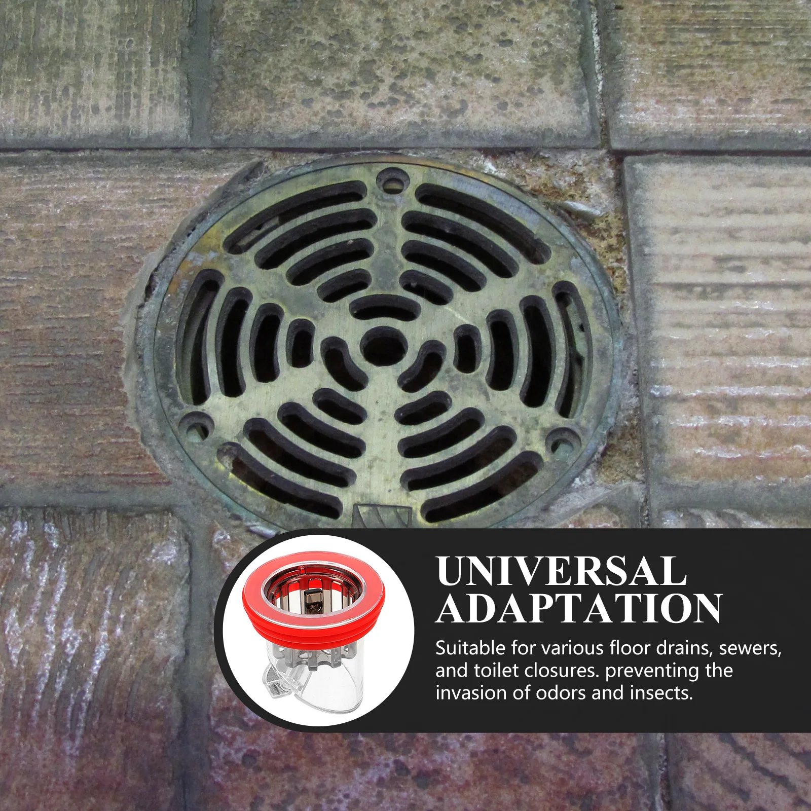 

Floor Drain Deodorant Bathtub Stopper Backflow Preventer Anti Clogging Sink Bathroom Red Acrylic Core Sewer Pipe Odor Prevention