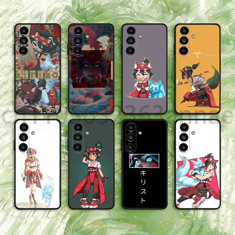 Kiriko O-OverwatchES Phone Case For Samsung S25,24,23,22,21,S20,Ultra,Plus,FE Black Soft Cover