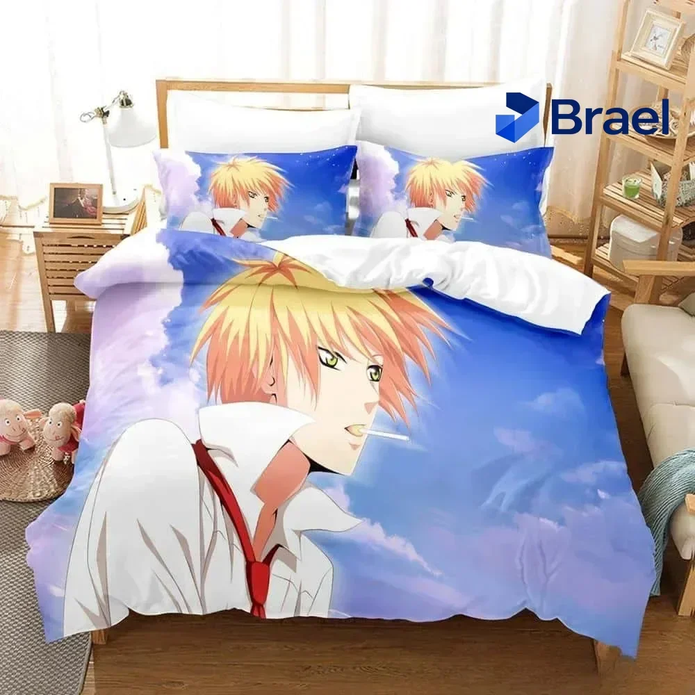 Exquisite New 3D Print Anime Kaichou Wa Maid-sama Bedding Set Single Twin Full Queen King Size Bed Set Adult Kid Bedroom Duvet C