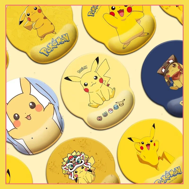 

Anime Pokemon Silicone Wristband Mouse Pad Pikachu Elf Pok é mon Computer Office Creative Cartoon Cute Girl Wristband Pad