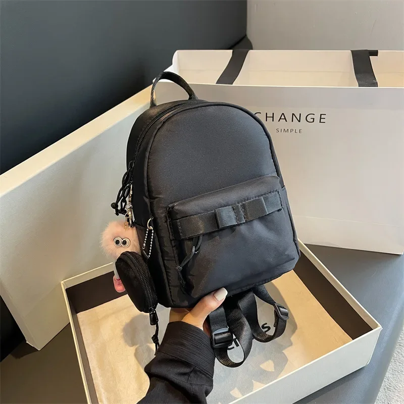

Mini Girls Bow Bag Casual Bag Foreign Simple Backpack