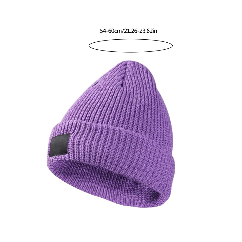 F42F Stylish Reflective Knitted Caps For Outdoor Sport Enthusiasts Comfortable Winter Warm Skull Hat For Night Runners Safety