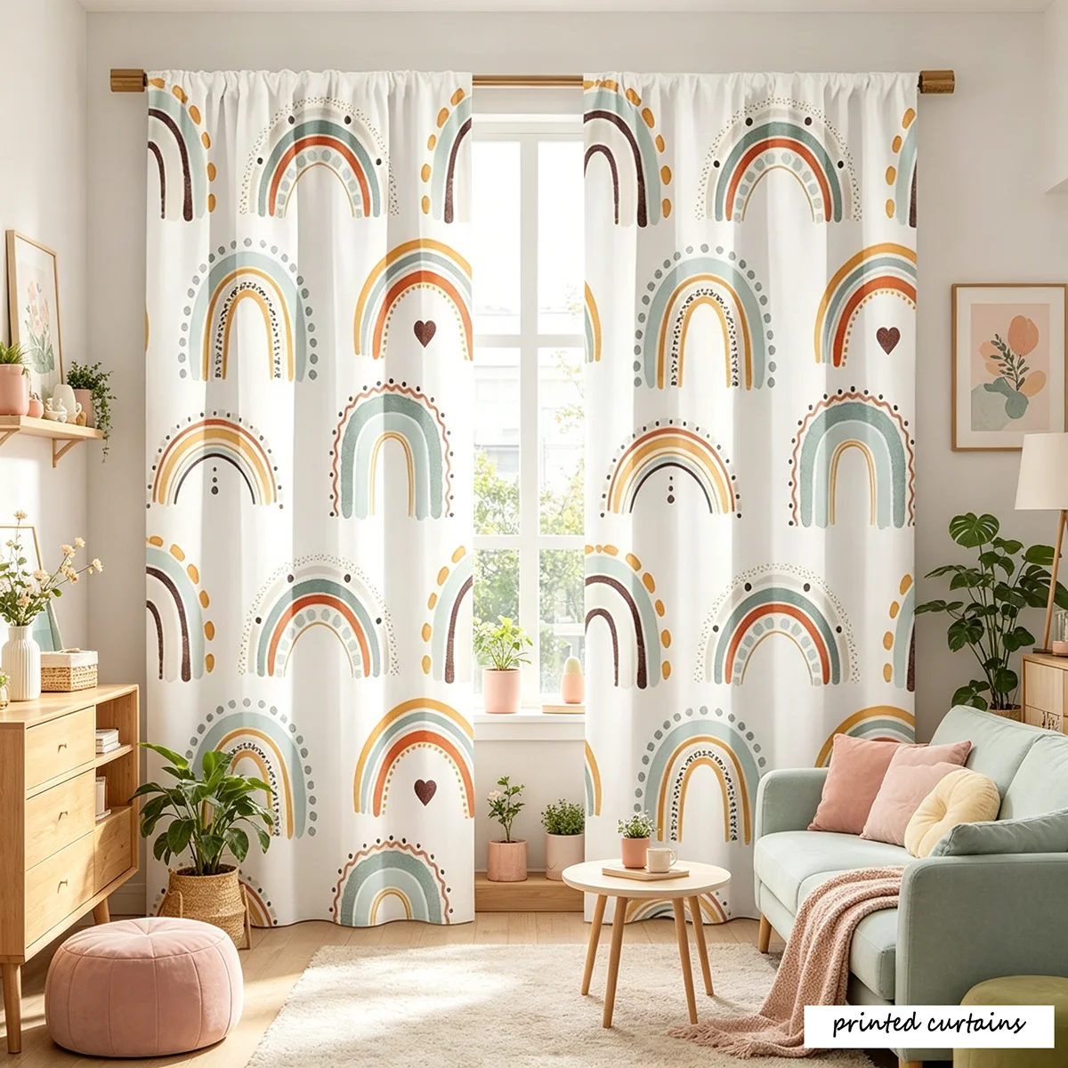 2 pieces of curtain fabric, ra - Blackout Curtain Nursery recension och pris