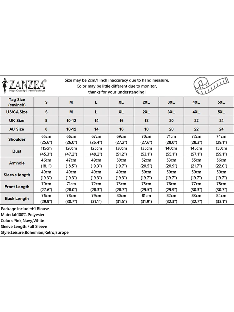 ZANZEA Camicie oversize da donna 2025 Moda autunno Colletto alla coreana Mezzo bottone Manica lunga Camicie Streetwear Top lunghi alti-bassi