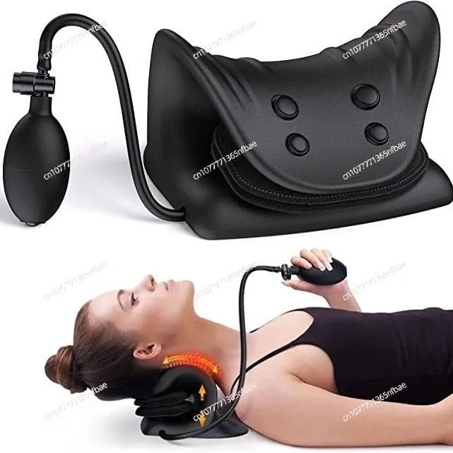 New PU Foam Airbag Traction Pillow Polyurethane Cervical Massage Traction Pillow Stretcher