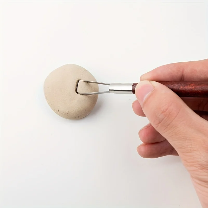6 teile/satz Keramik Werkzeuge Rot Holz Doppelseitige Draht Messer Für Ton Reparatur, Ton Skulptur Carving Werkzeug Set Keramik werkzeuge