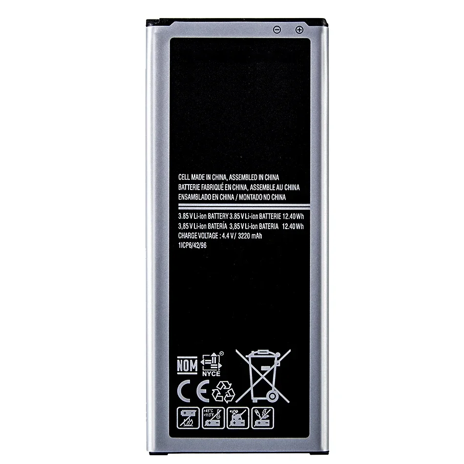 EB-BN910BBE de batería de repuesto para Samsung Galaxy NOTE 4, SM, SM-N910, SM, N910A, N910U, N910F, N910H, N910V, N910C, 3220mAh