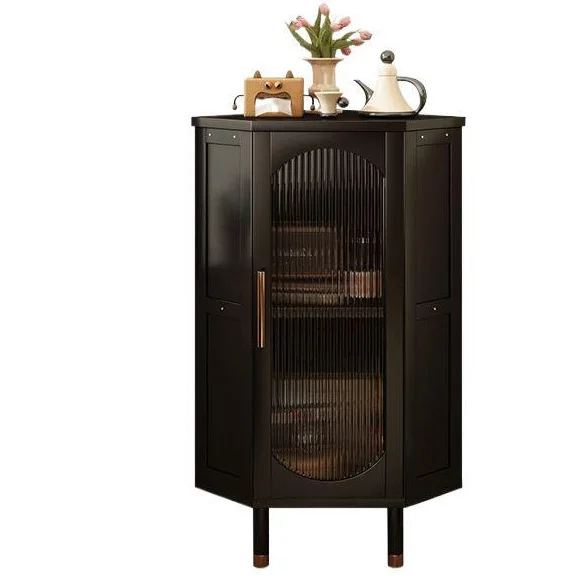 LMM living room corner triangular cabinet against the wall corner multi-layer storage floor cabinet