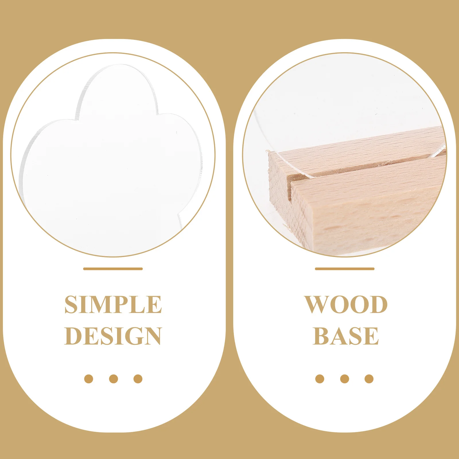 4Pcs Clear Acrylic Table Sign Blank Creative Place Cards for Wedding Banquets Party Table Decoration Reserved Signs