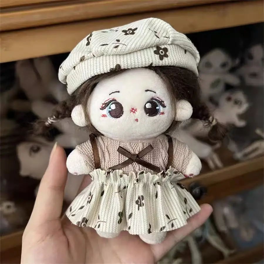 20 cm Baumwolle Puppe Kleider Plüsch Puppen Kleidung Rock Mit Stirnband Hut Zubehör Kleider Rock für EXO Idol Puppen Dekoration