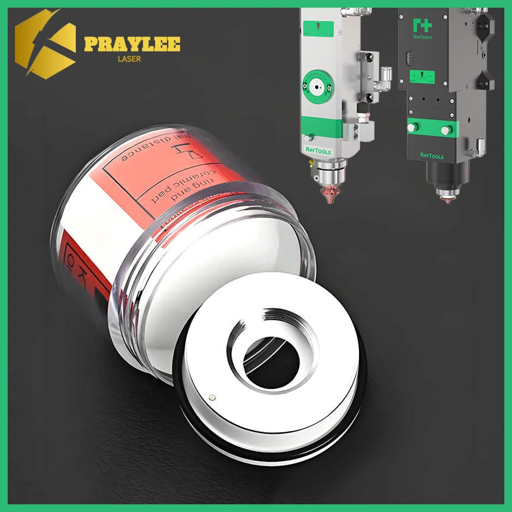 

Praylee Laser Ceramic Nozzle Holder Ring D28 M11 D32 M14 for Raytools Fiber Laser Cutting Welding Machine