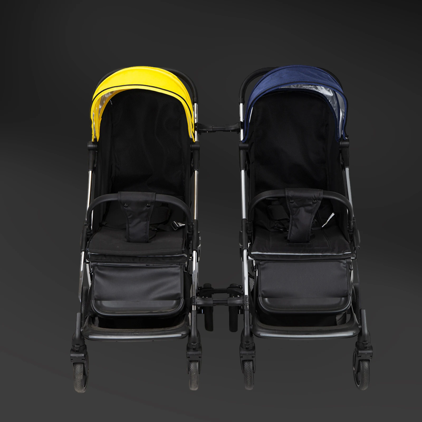 Adjustable Baby Stroller Connector Bar Twin Double Buggy Coupler 20-26cm Universal Aluminum Alloy Nylon Strap Pushchair Link Kit