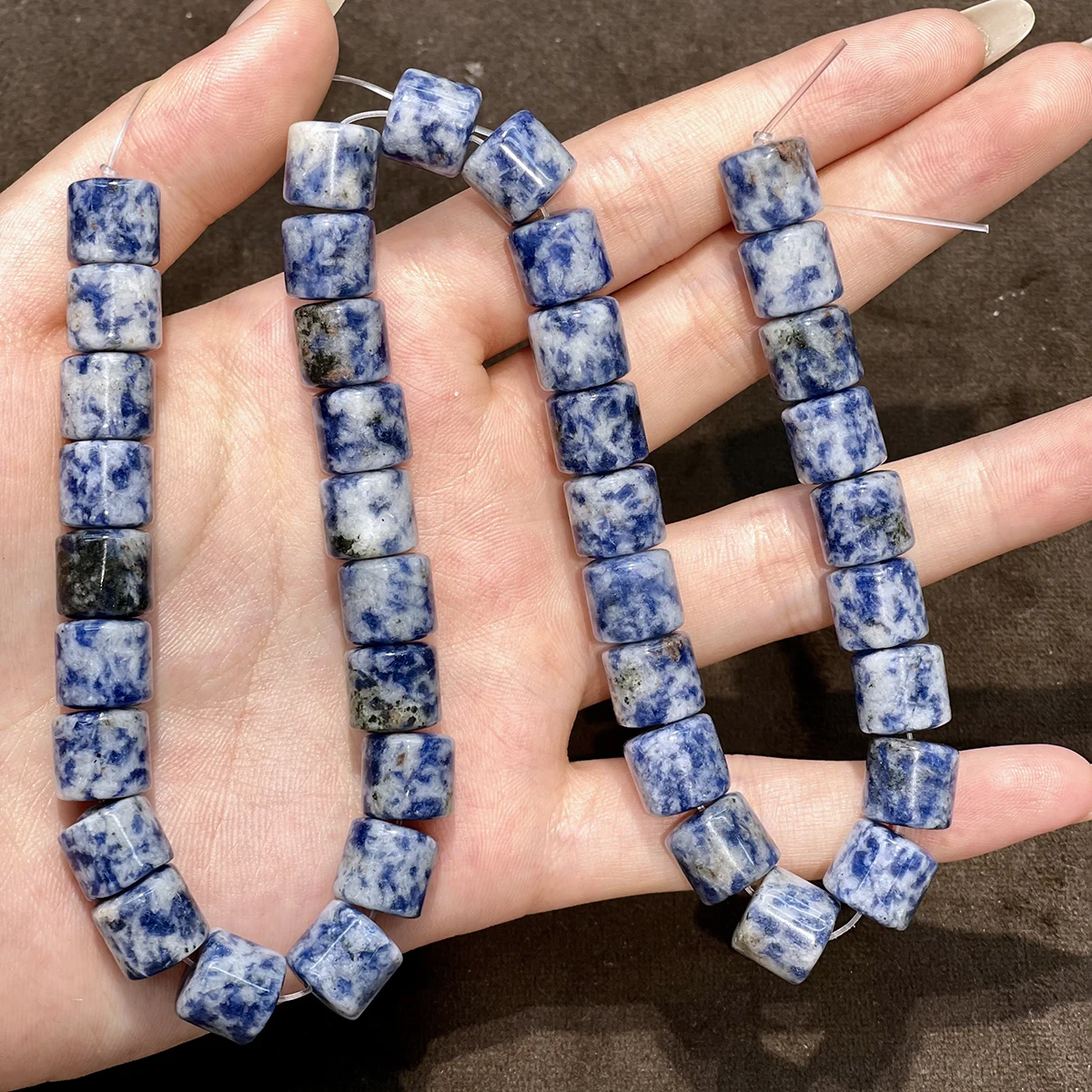 40 Stück 10mm Halbfertige Fassförmige Perlen Natürliche Kristallperlen für Schmuckherstellung DIY Halsketten Armbänder und Accessoires – Detail 14
