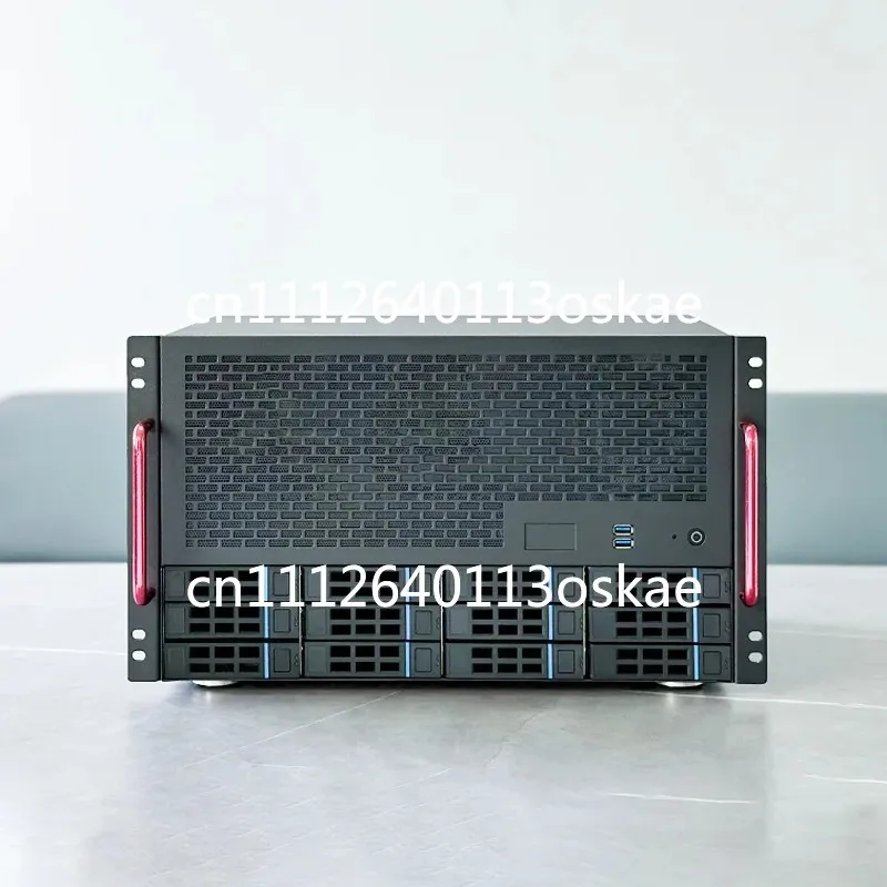 12-Disk NAS Server Chassis with ATX Main Board And Power Supply - 8 Full-Height Slots Enterprise Home All-In-One (AIO) Server