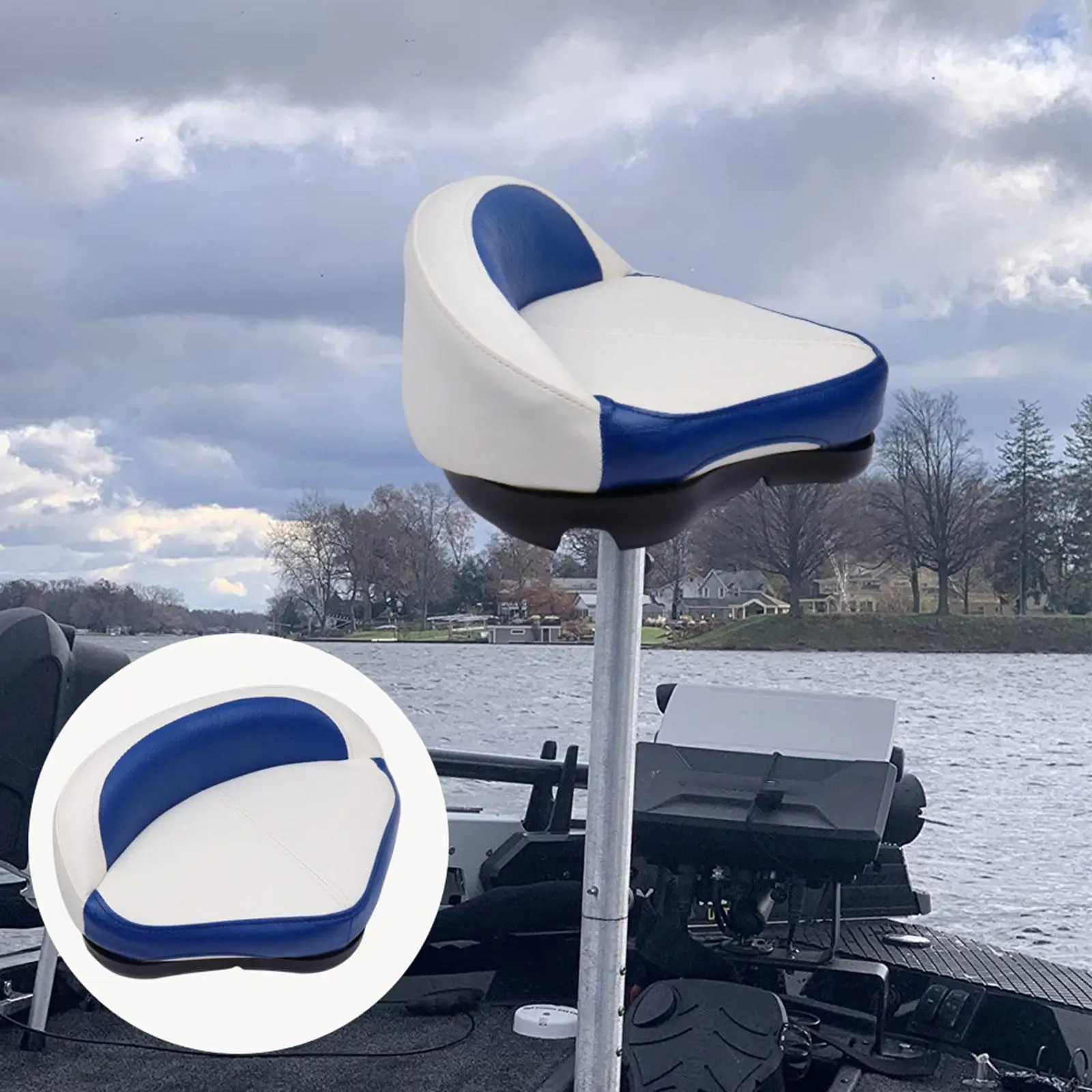 Boat Seat Easy Installation Pad Replacement Boat Captain Chair for Kayak Drifting Sightseeing Boat Rafting Water Sports
