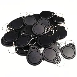 10pcs 125KHz T5577 Keyfobs Rewritable Duplicate Tag 5200 Proximity Copy Access Card ID Token Ring RFID Cloner Keychain