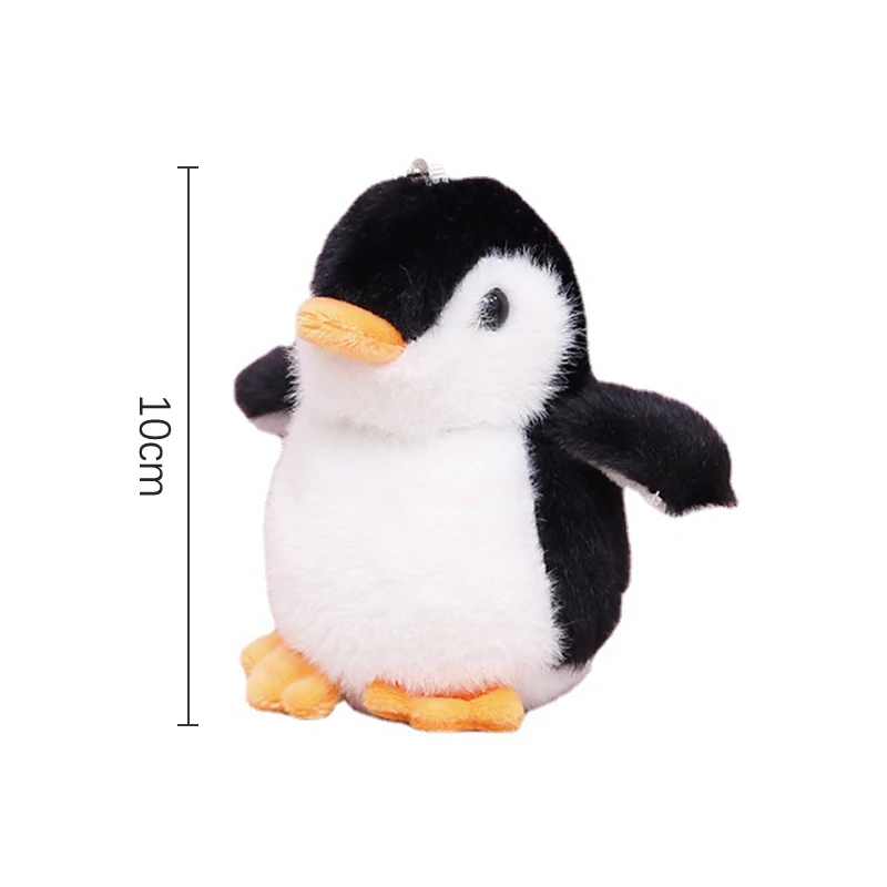 Plüsch weiche Stofftier Schlüssel anhänger niedlichen Cartoon Pinguin Puppen tasche Charms Anhänger Zubehör Auto Schlüssel ringe für Mädchen Kawaii Geschenk