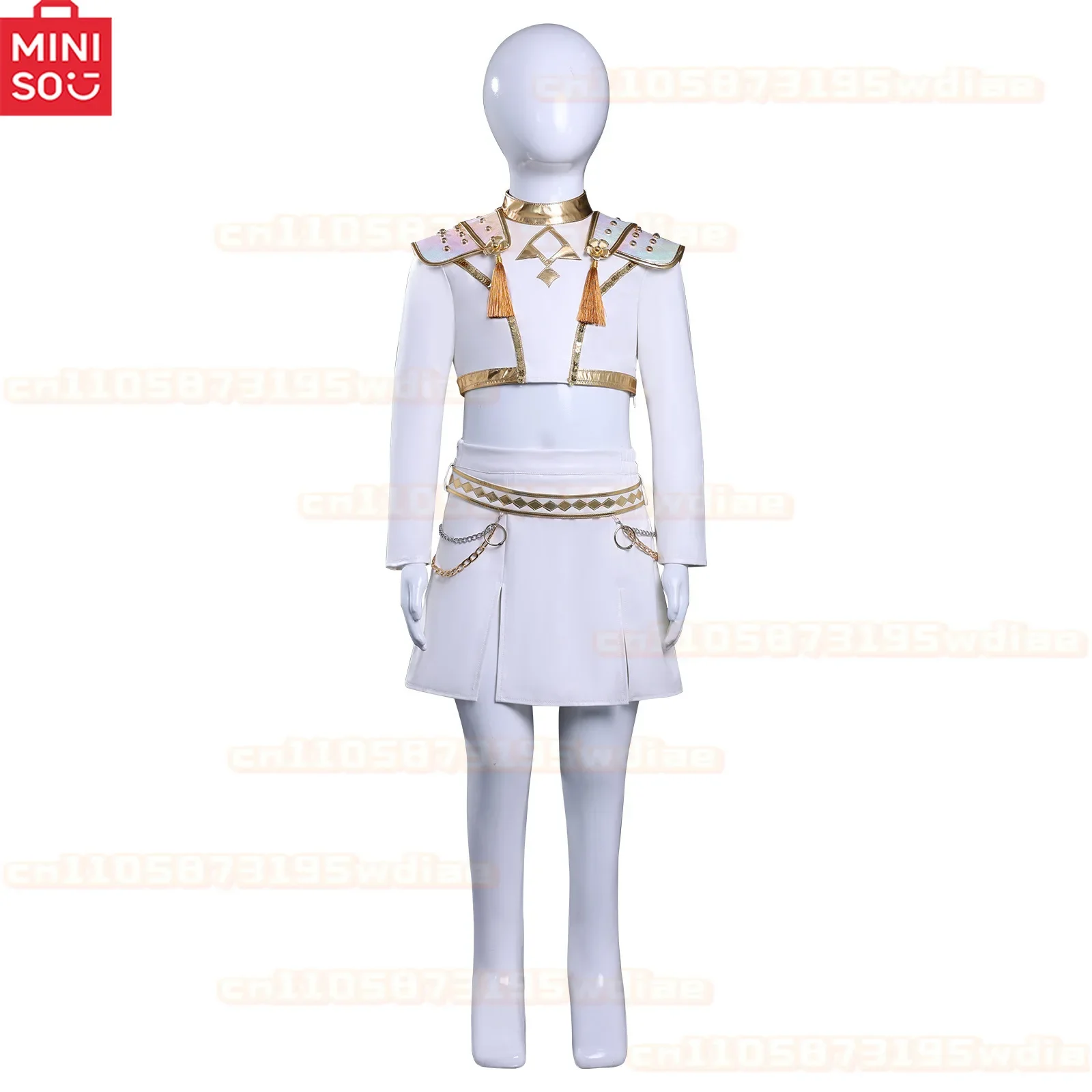 MINISO 2025 キッズ Kpop デーモンハンターズ コスチューム ドレス MIRA ZOEY KIDS ハロウィンコスチューム 女性 Kpop デーモンハンターズ ルミ キッズ コスプレ