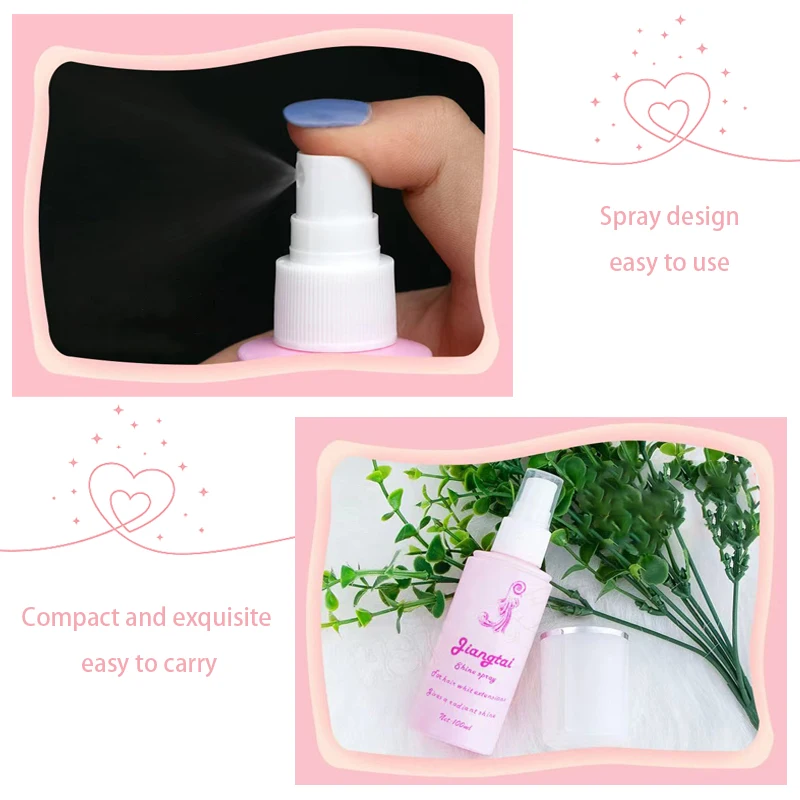 1PCS 100ml Wig Shine Spray for Human & Synthetic Hair Extensions Anti-Frizz Silky Smooth Add Shine Volume Care image 5
