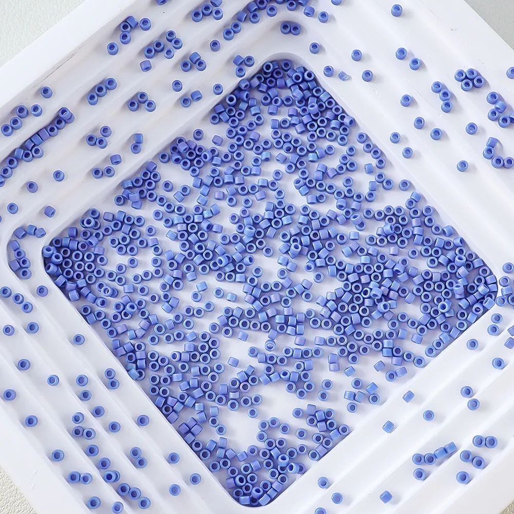 Sandgestrahlte Glasperlen der Serie 1,6 mm, Miyuki Delica, 10 g, Schmuckherstellungskomponenten, japanischer Import, geeignet für verschiedene Anwendungen – Detail 17