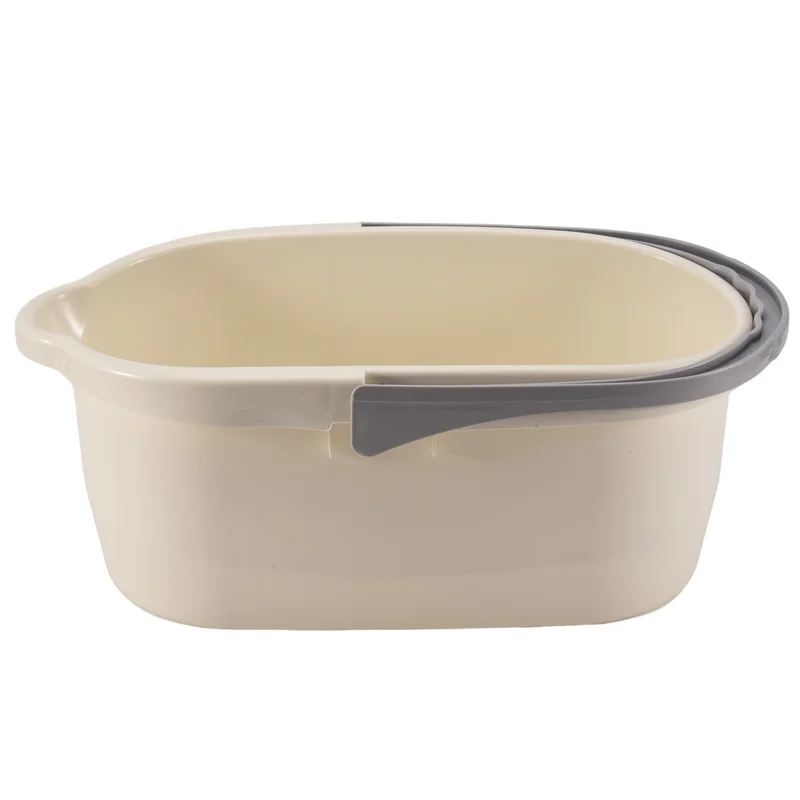 ABLN-Cubo de fregona, cesta de almacenamiento de herramientas de limpieza, organizador de cubo, cubo doméstico para suministros de limpieza, con asa