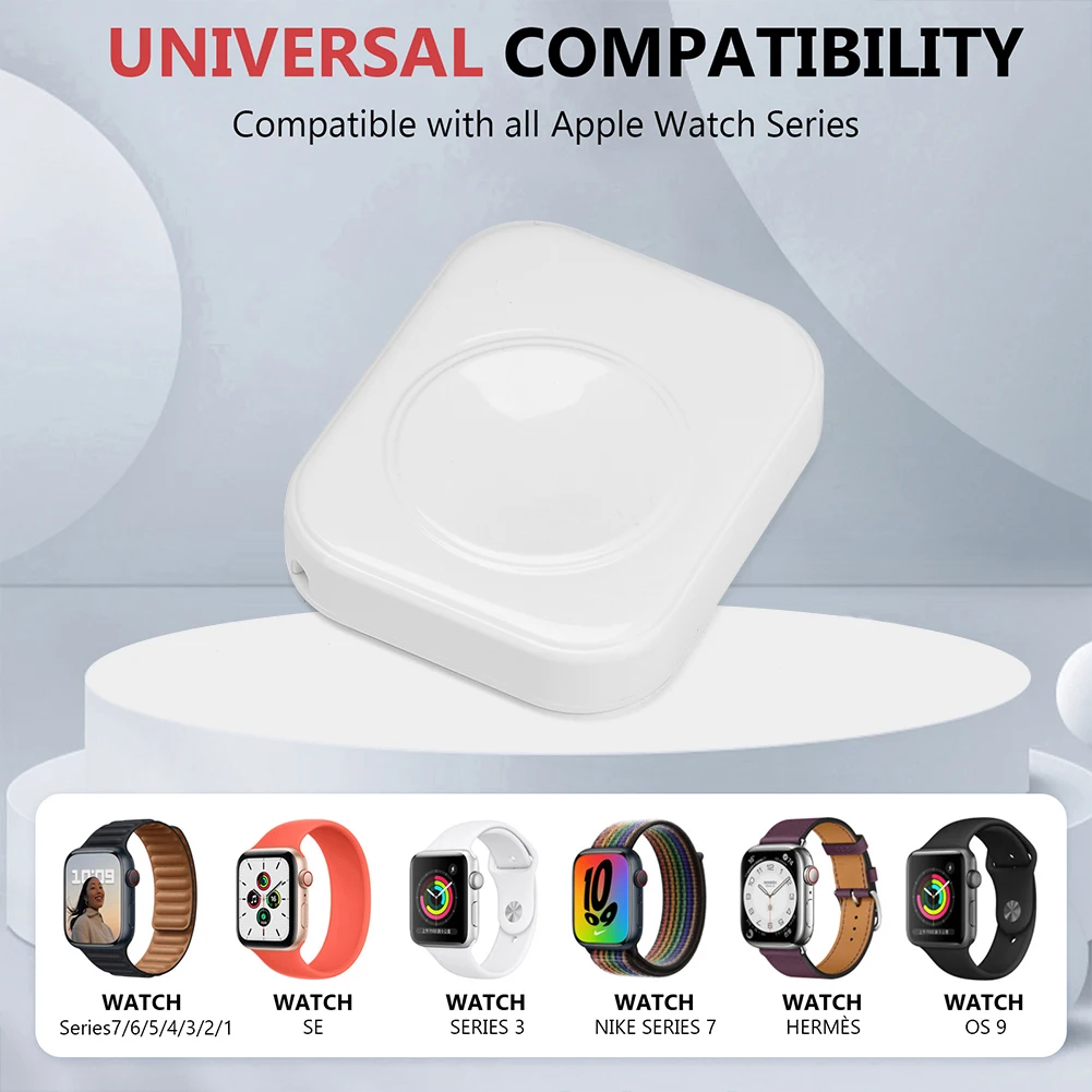 

Portable USB C Charger For Apple Watch Ultra 9 8 7 6 5 4 3 2 SE Magnetic Fast Wireless Charging Dock Station For iWatch Series