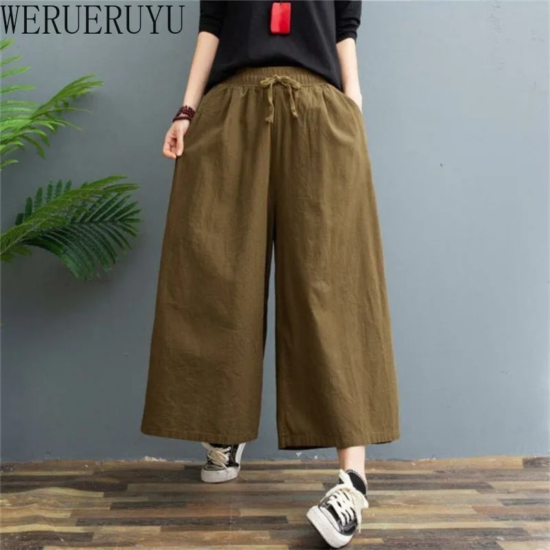 Summer Loose Long Linen Pants for Women Y2k Clothing Streetwear Casual Trousers Harajuku Fashion Baggy Wide Leg Pants Women 2024