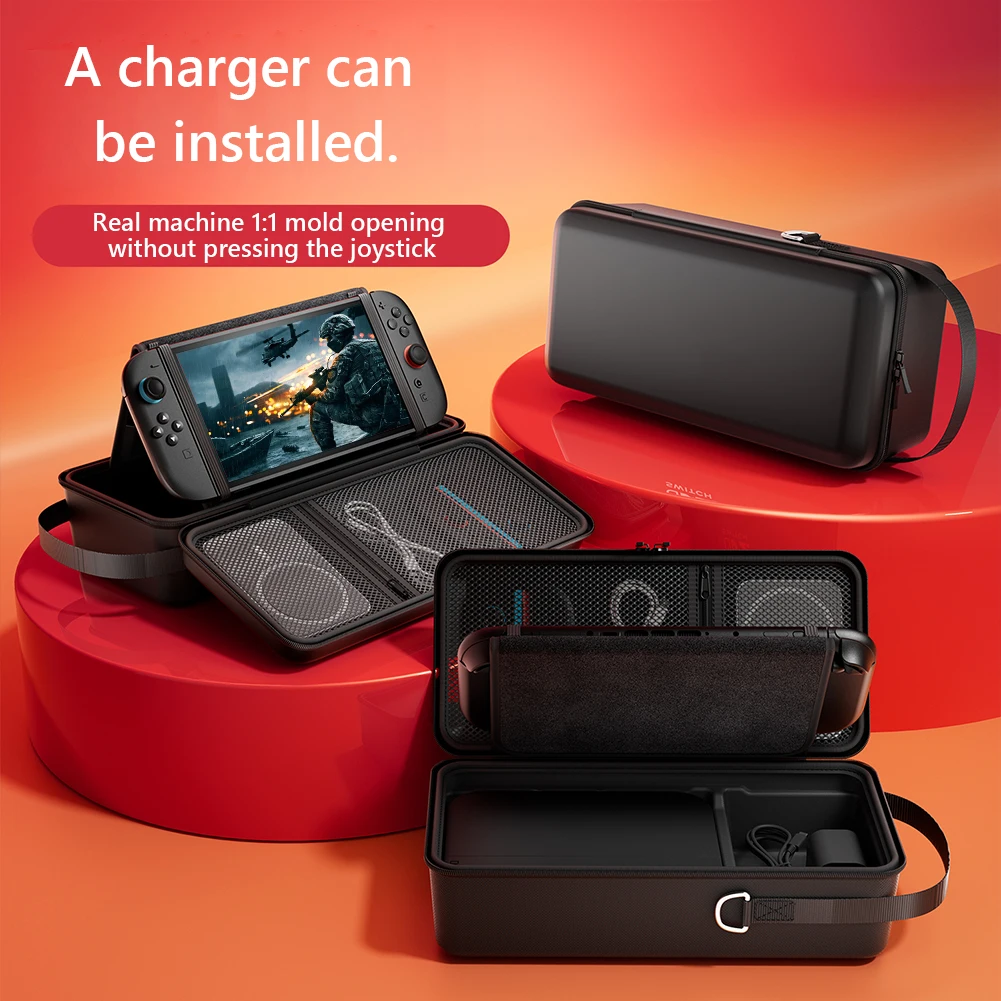 Étui de transport pour nintendo Switch 2, chargeur Compatible, résistant aux chocs, coque rigide étanche, sac de rangement de protection NS 2