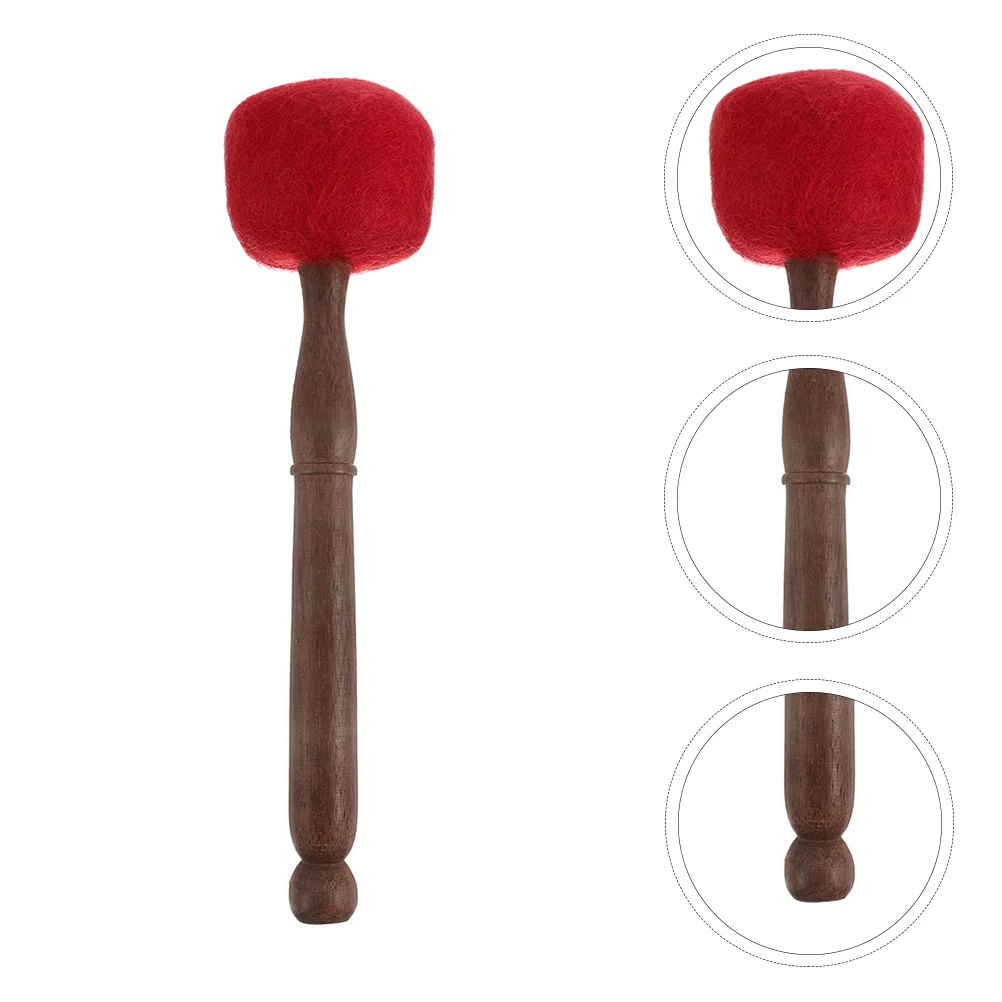 

1Pcs Wooden Stick for Singing Bowl Heavy-Duty Mallet Buddha Sound Container Striker Calm Relaxation Therapy Tool Red