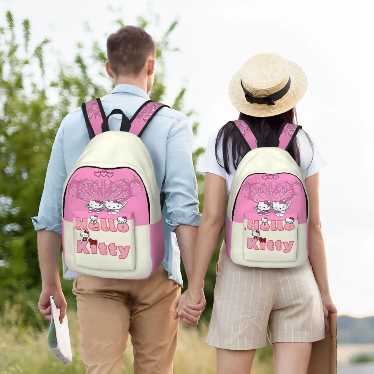 Bolsos de hombro resistentes de Hello Kitty para el trabajo, bolsos casuales para niños, bolso de mano para estudiantes de secundaria, regalo