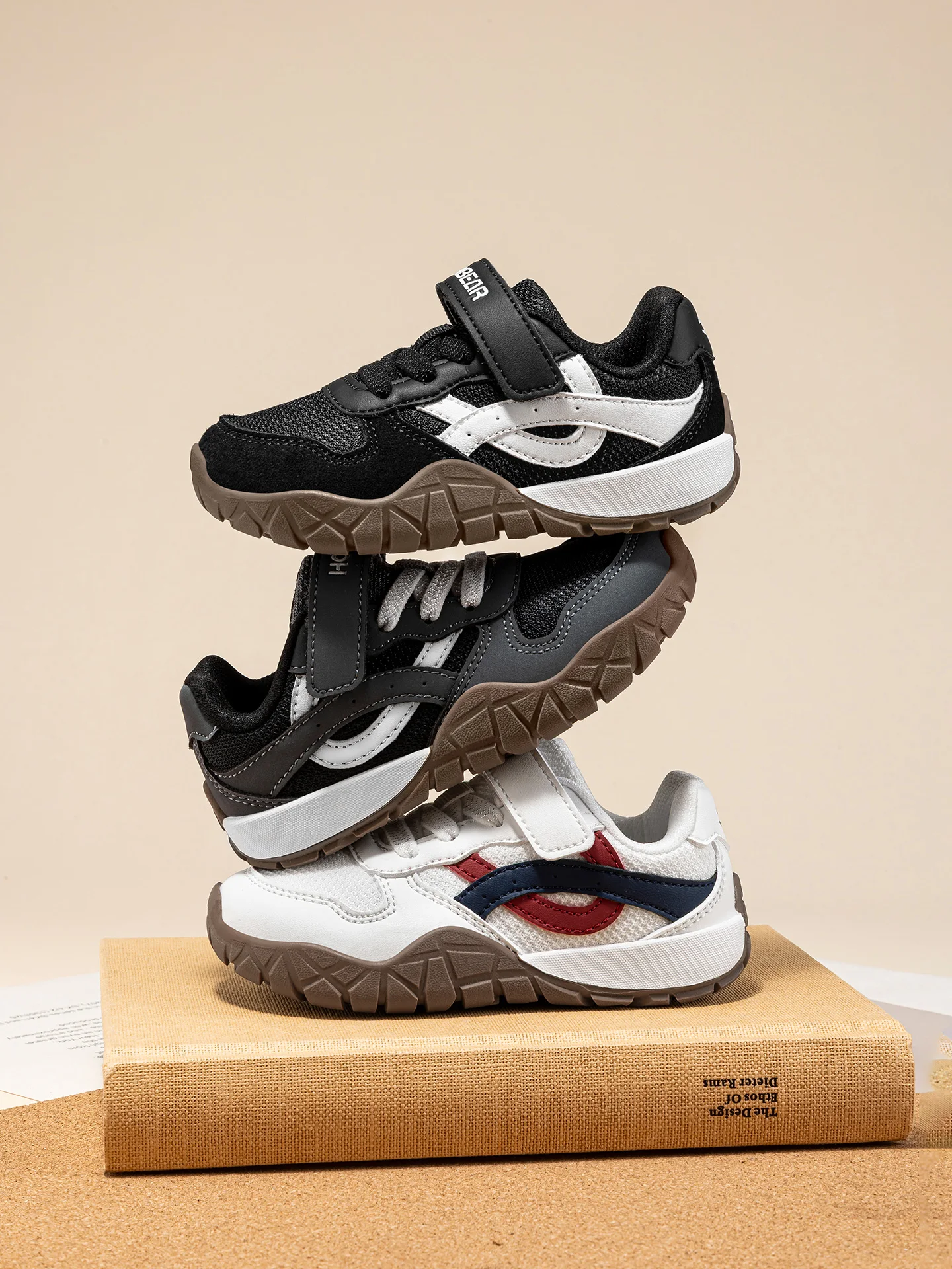 HOBIBEAR Wander-Sneaker für Kleinkinder mit breiter Zehenbox, Kunstleder-Mesh-Gehschuhe, Trekking-Outdoor-Laufschuhe mit Klettverschluss – Detail 19