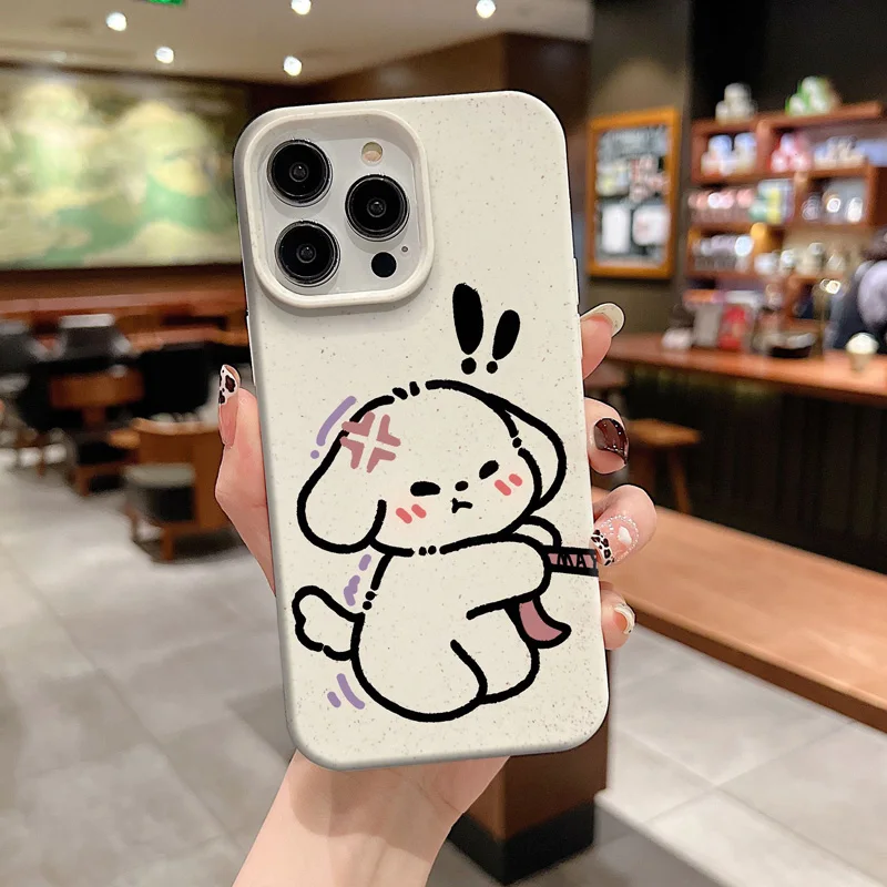 Gourde Cute Fun Puppy Cartoon patterns  Phone Case for Iphone 16 15 14 12 13 11 Pro Max IP 7 8 Plus Iphon X XS XR Xs Max