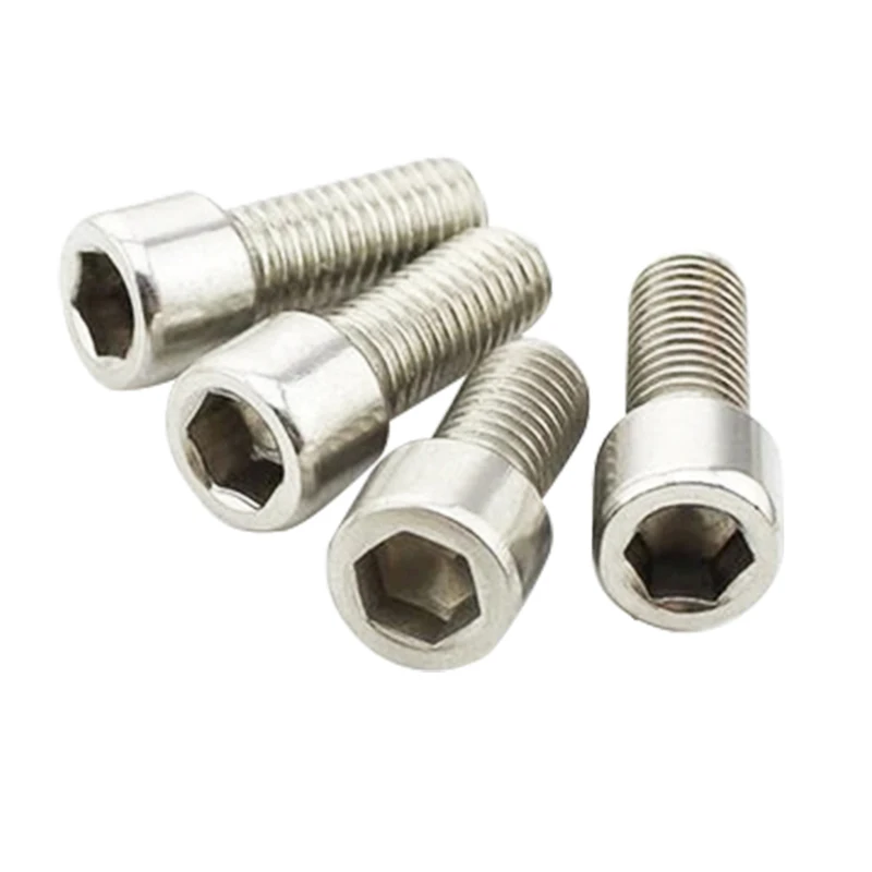 2/5PCS M12 *(20mm-120mm) 스레드 201 스테인레스 스틸 육각 육각 소켓 캡 머리 나사 볼트 원통형 머리 알렌 볼트