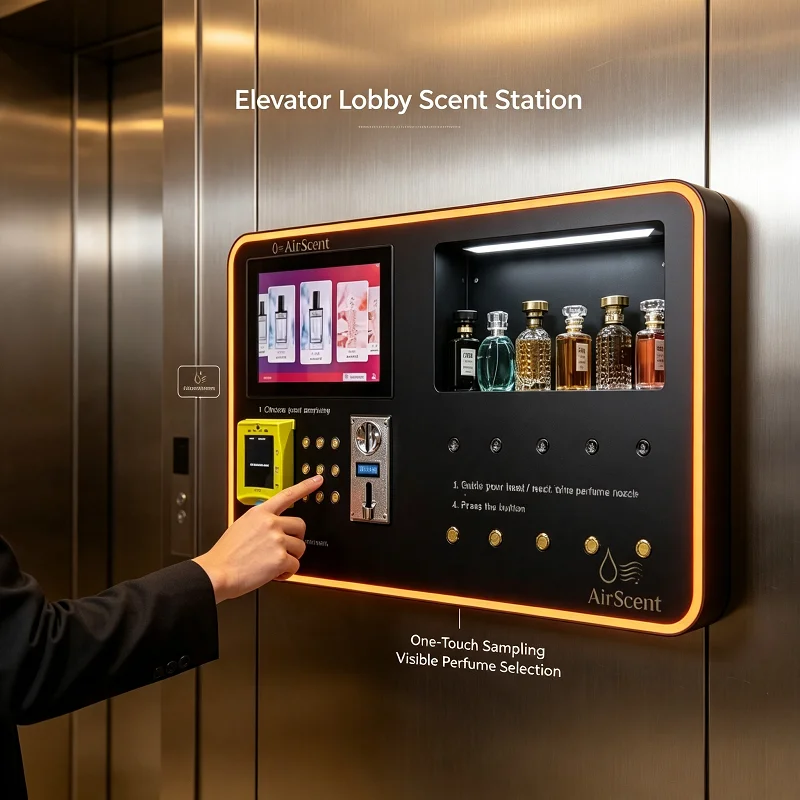 Perfume Vending Machine Child-Safe Lock Parental Control for Family Entertainment Center Lobby