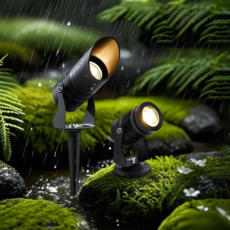 Outdoor LED Garden Lighting 7W 10W 15W 20W 30W 50W Spike Lawn Lamp Waterproof Lighting Garden Path Spotlights AC220V DC12V 24V