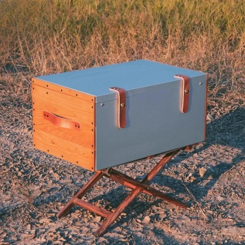 

Outdoor storage box, cherry wooden box aluminum box