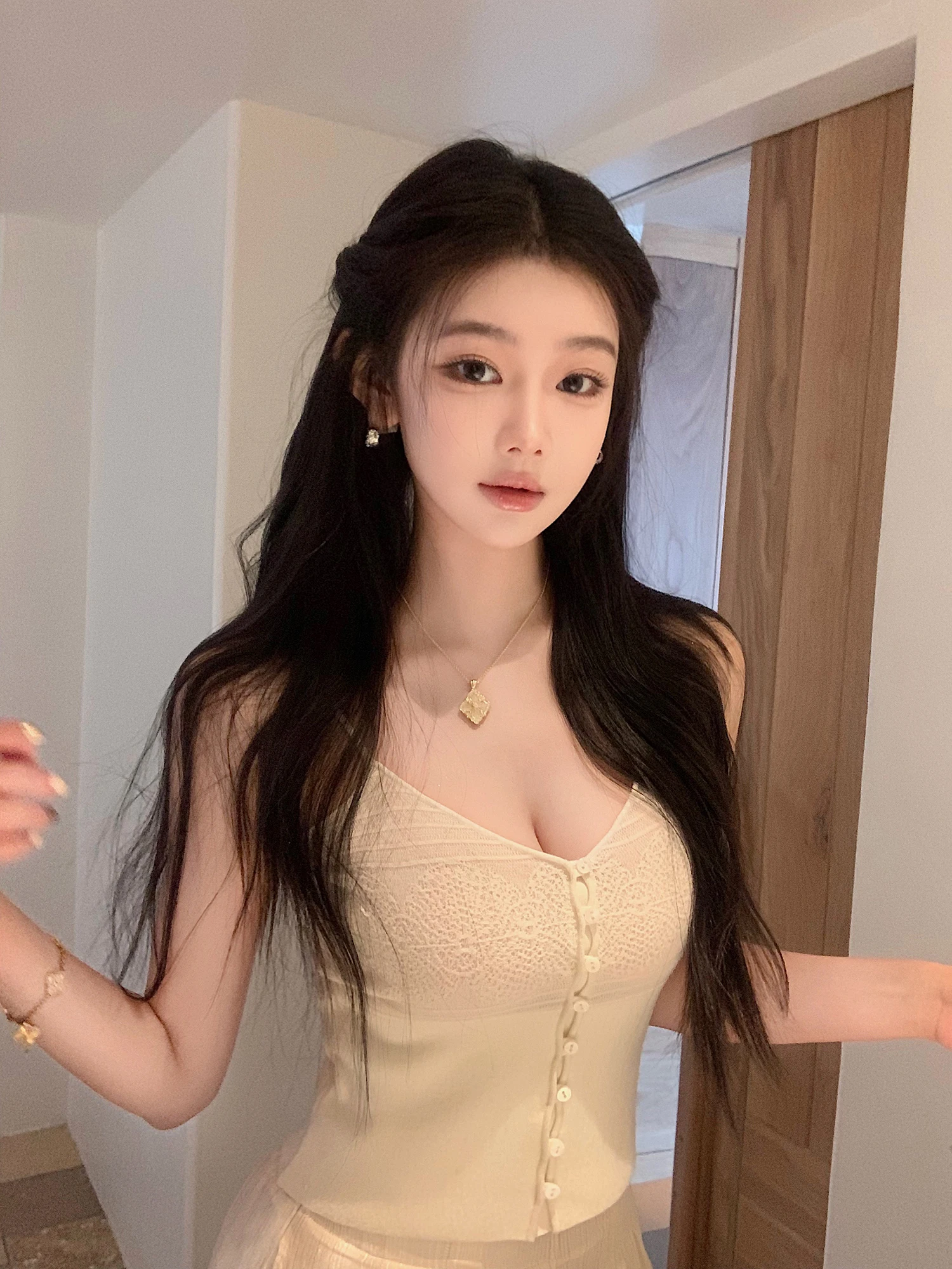 

Женский топ LilylikesCru Muses Love из шерстяного трикотажа с цветочным принтом, на тонких бретелях, повседневный, универсальный