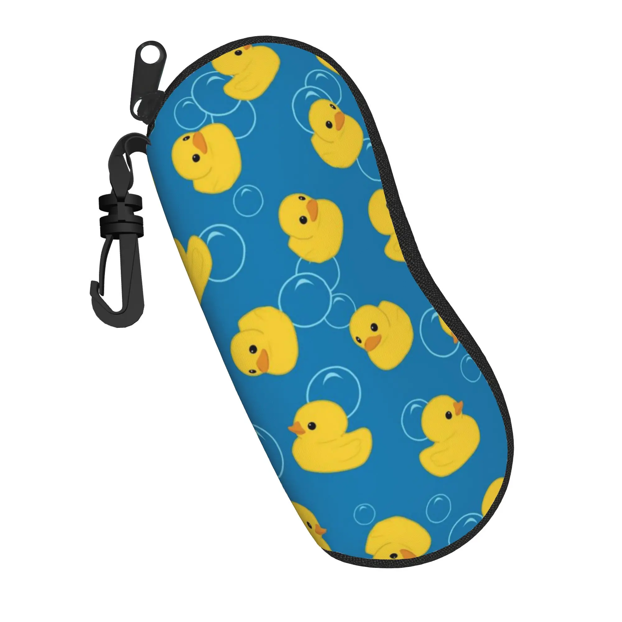 cartoon yellow duck shower Glasses Case Unisex Anti-Fall Zipper  Glasses Box Protector Eyewear Container